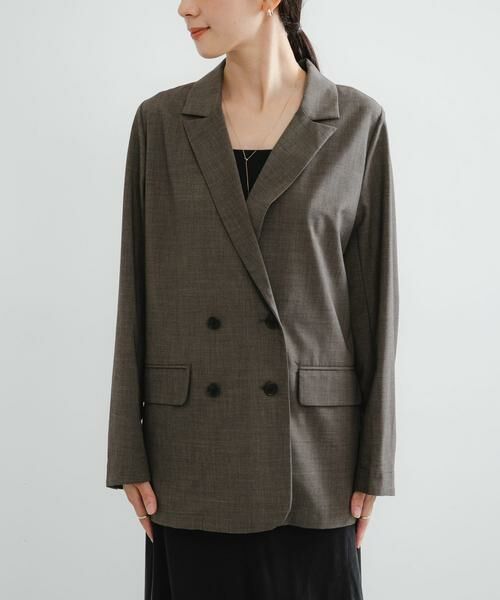 URBAN RESEARCH / アーバンリサーチ その他アウター | ウール混ダブルブレストジャケット | 詳細8