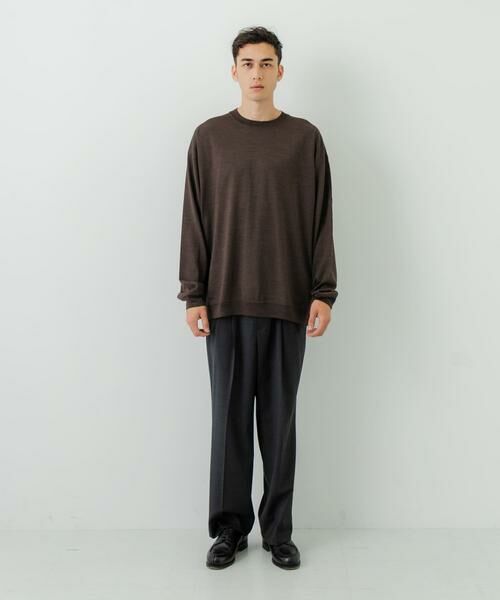 URBAN RESEARCH / アーバンリサーチ ニット・セーター | new basic　WASHABLE MERINO WOOL CREW-NECK | 詳細4