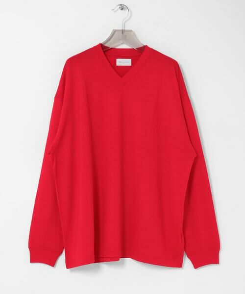 URBAN RESEARCH/アーバンリサーチ new basic WASHABLE MERINO WOOL V-NECK レッド M URBAN RESEARCH/アーバンリサーチ new basic WASHABLE MERINO WOOL V-NECK レッド M