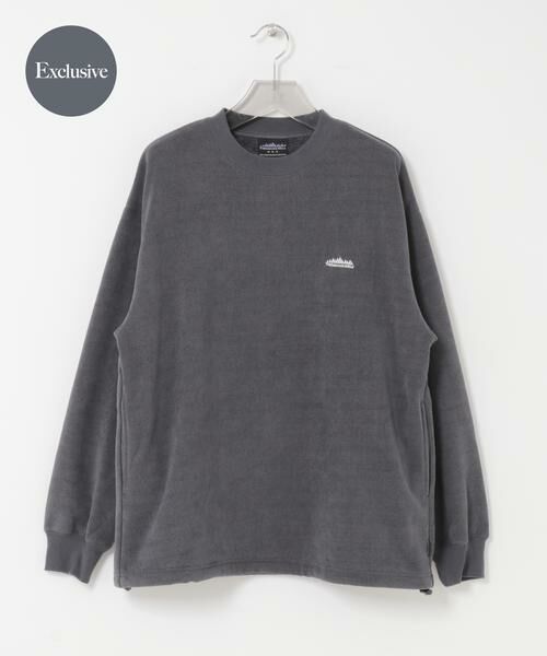 URBAN RESEARCH/アーバンリサーチ 『別注』THOUSAND MILE×URBAN RESEARCH ニットフリースクルーネックプルオーバー チャコールグレー M URBAN RESEARCH/アーバンリサーチ 『別注』THOUSAND MILE×URBAN RESEARCH ニットフリースクルーネックプルオーバー チャコールグレー M