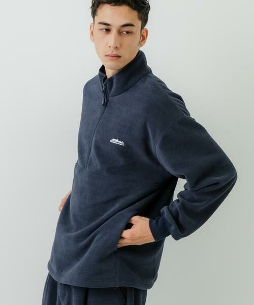 URBAN RESEARCH / アーバンリサーチ その他トップス | 『別注』THOUSAND MILE×URBAN RESEARCH　ニットフリースハーフジッププルオーバー | 詳細1