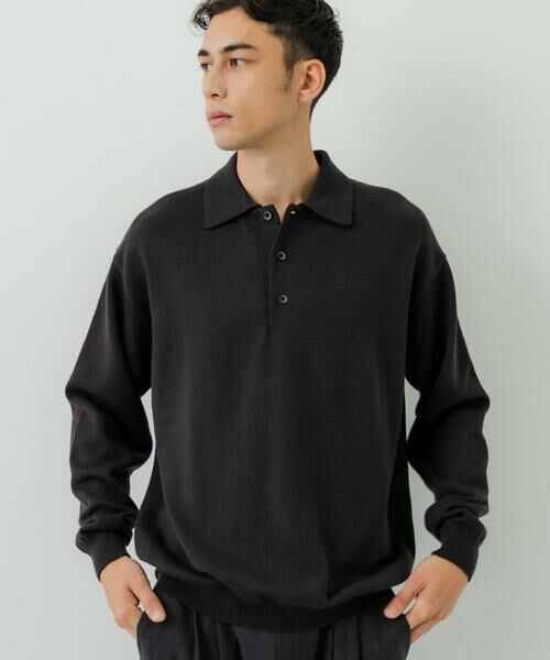 URBAN RESEARCH / アーバンリサーチ ニット・セーター | CASH FEEL W/MID ニットポロ | 詳細1