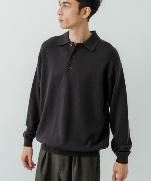 URBAN RESEARCH / アーバンリサーチ ニット・セーター | CASH FEEL W/MID ニットポロ | 詳細7