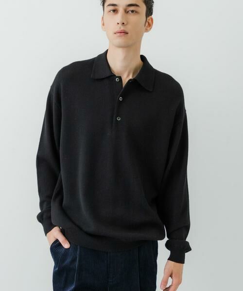 URBAN RESEARCH / アーバンリサーチ ニット・セーター | CASH FEEL W/MID ニットポロ | 詳細17