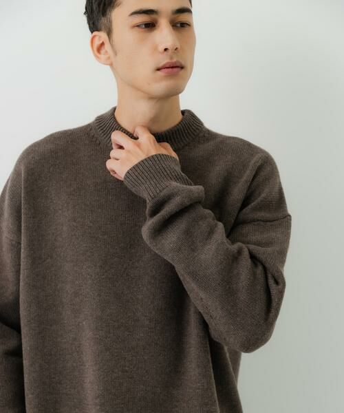 URBAN RESEARCH / アーバンリサーチ ニット・セーター | new basic　WOOL CASHMERE CHUNKY SWEATER | 詳細1