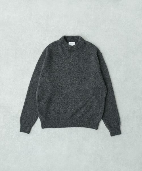 URBAN RESEARCH/アーバンリサーチ new basic CASHMERE SILK MOULINE CREW-NECK KNIT チャコールグレー XL URBAN RESEARCH/アーバンリサーチ new basic CASHMERE SILK MOULINE CREW-NECK KNIT チャコールグレー XL
