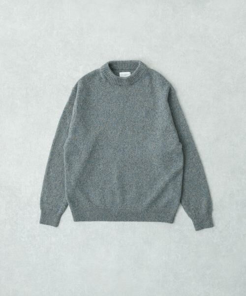 URBAN RESEARCH/アーバンリサーチ new basic CASHMERE SILK MOULINE CREW-NECK KNIT グレー系その他 L URBAN RESEARCH/アーバンリサーチ new basic CASHMERE SILK MOULINE CREW-NECK KNIT グレー系その他 L