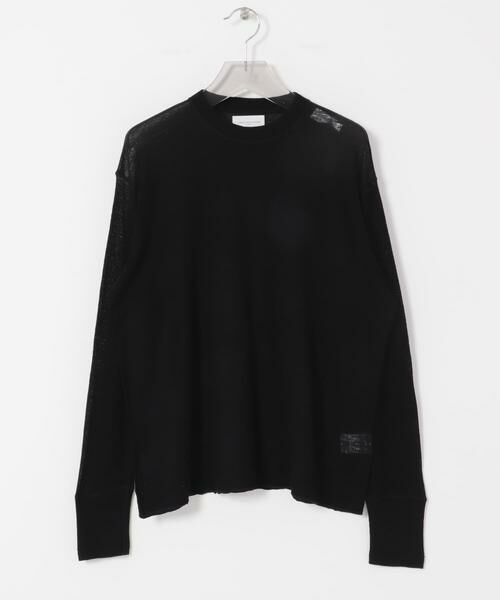 URBAN RESEARCH/アーバンリサーチ LOA LONG-SLEEVE KNIT T-SHIRTS ブラック L URBAN RESEARCH/アーバンリサーチ LOA LONG-SLEEVE KNIT T-SHIRTS ブラック L