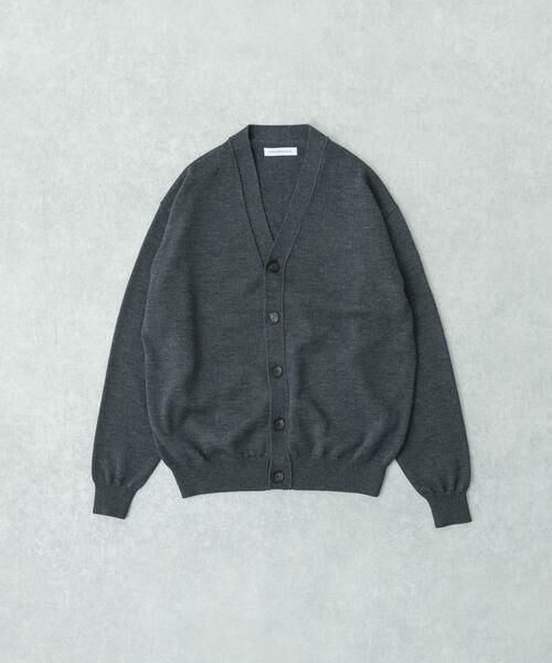 URBAN RESEARCH/アーバンリサーチ CASH FEEL W/MID CARDIGAN チャコールグレー M