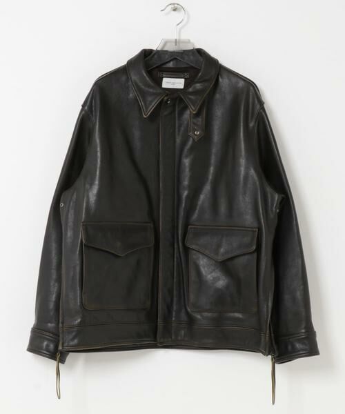 URBAN RESEARCH / アーバンリサーチ レザーブルゾン・ジャケット | new basic　COW LEATHER TYPE A-2 JACKET | 詳細1