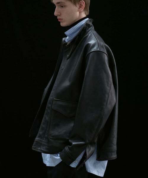 URBAN RESEARCH / アーバンリサーチ レザーブルゾン・ジャケット | new basic　COW LEATHER TYPE A-2 JACKET | 詳細10