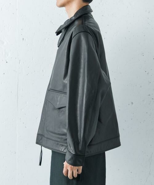 URBAN RESEARCH / アーバンリサーチ レザーブルゾン・ジャケット | new basic　COW LEATHER TYPE A-2 JACKET | 詳細14