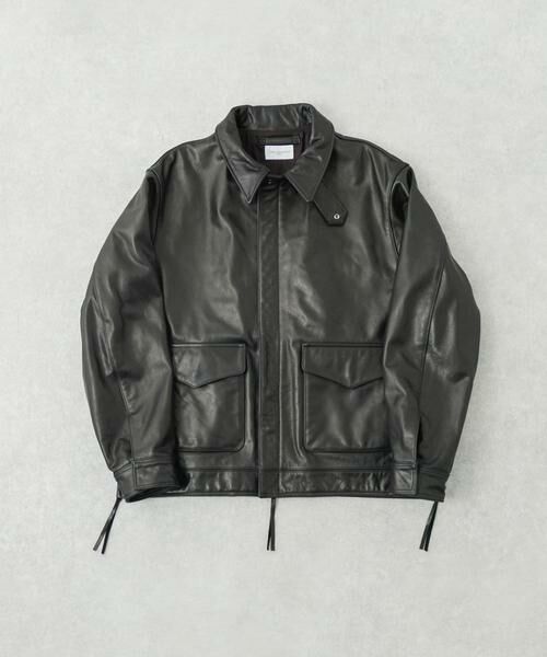 URBAN RESEARCH/アーバンリサーチ new basic COW LEATHER TYPE A-2 JACKET ブラック L URBAN RESEARCH/アーバンリサーチ new basic COW LEATHER TYPE A-2 JACKET ブラック L