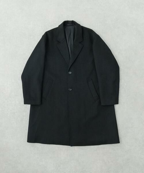 URBAN RESEARCH/アーバンリサーチ WOOL OVER CHESTER COAT ブラック S URBAN RESEARCH/アーバンリサーチ WOOL OVER CHESTER COAT ブラック S