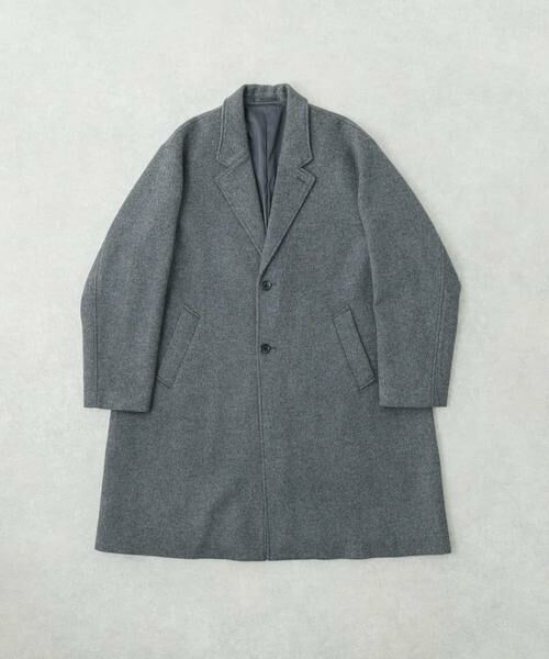 URBAN RESEARCH/アーバンリサーチ WOOL OVER CHESTER COAT チャコールグレー L URBAN RESEARCH/アーバンリサーチ WOOL OVER CHESTER COAT チャコールグレー L