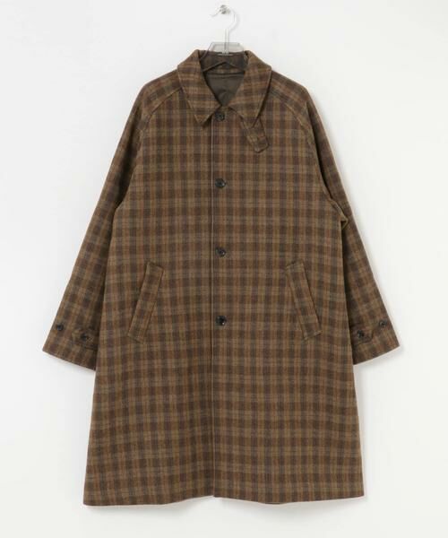 URBAN RESEARCH/アーバンリサーチ WOOL BAL COLLAR COAT チェック L URBAN RESEARCH/アーバンリサーチ WOOL BAL COLLAR COAT チェック L