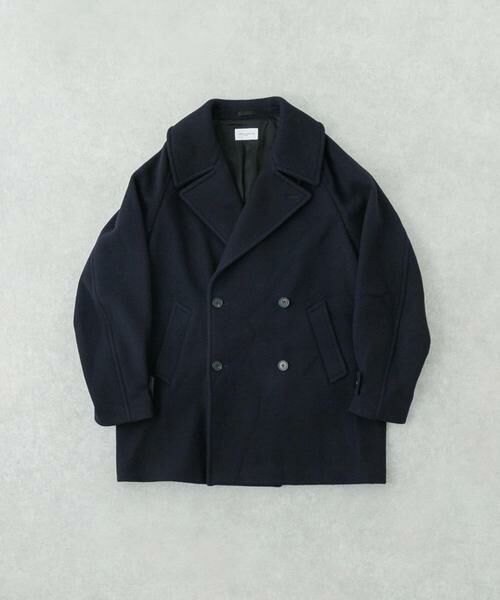 URBAN RESEARCH/アーバンリサーチ new basic DOUBLE BREAST HALF COAT ネイビー L URBAN RESEARCH/アーバンリサーチ new basic DOUBLE BREAST HALF COAT ネイビー L