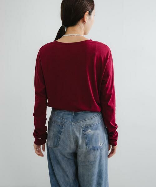URBAN RESEARCH / アーバンリサーチ Tシャツ | ウールコットンロングスリーブカットソー | 詳細3