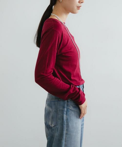 URBAN RESEARCH / アーバンリサーチ Tシャツ | ウールコットンロングスリーブカットソー | 詳細4