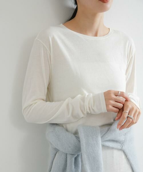 URBAN RESEARCH / アーバンリサーチ Tシャツ | ウールコットンロングスリーブカットソー | 詳細9