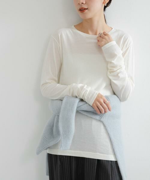URBAN RESEARCH / アーバンリサーチ Tシャツ | ウールコットンロングスリーブカットソー | 詳細10