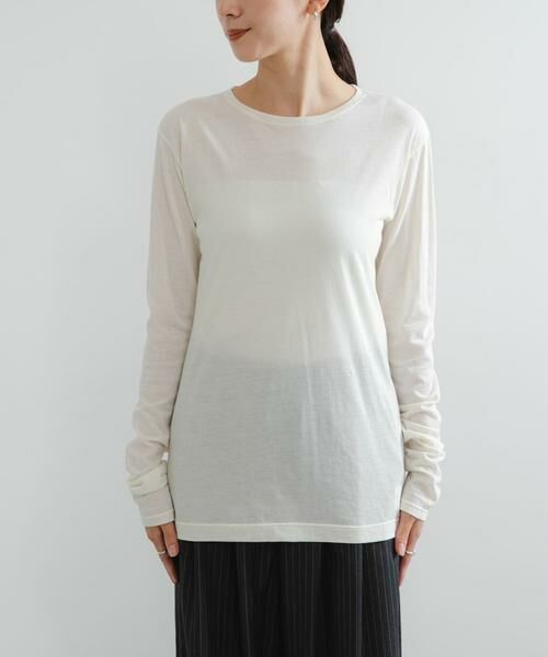 URBAN RESEARCH / アーバンリサーチ Tシャツ | ウールコットンロングスリーブカットソー | 詳細12