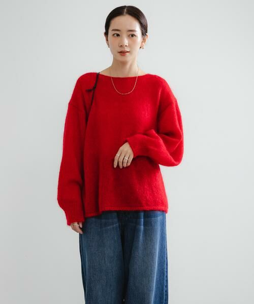 URBAN RESEARCH / アーバンリサーチ ニット・セーター | 『一部WEB限定カラー』ヘアリールーズニット | 詳細6