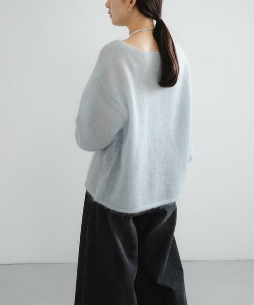 URBAN RESEARCH / アーバンリサーチ ニット・セーター | 『一部WEB限定カラー』ヘアリールーズニット | 詳細16