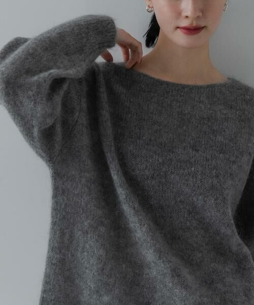 URBAN RESEARCH / アーバンリサーチ ニット・セーター | 『一部WEB限定カラー』ヘアリールーズニット（チャコールグレー）
