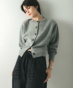 URBAN RESEARCH / アーバンリサーチ カーディガン・ボレロ | ウールカシミヤショルダーパッドカーディガン