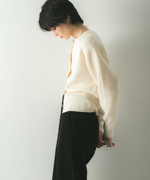 URBAN RESEARCH / アーバンリサーチ カーディガン・ボレロ | ウールカシミヤショルダーパッドカーディガン | 詳細2