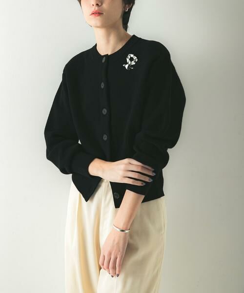 URBAN RESEARCH / アーバンリサーチ カーディガン・ボレロ | ウールカシミヤショルダーパッドカーディガン | 詳細11