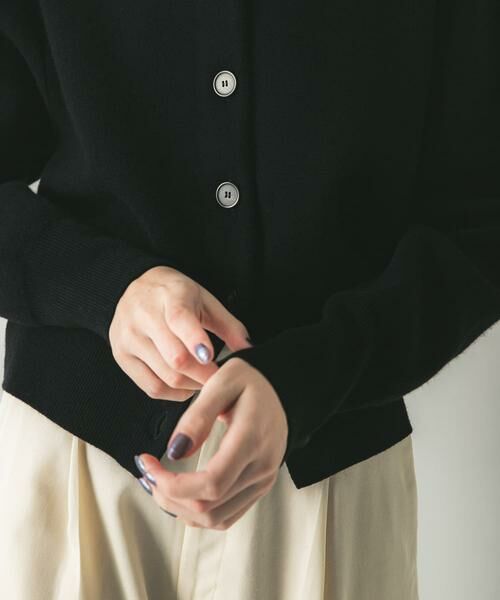 URBAN RESEARCH / アーバンリサーチ カーディガン・ボレロ | ウールカシミヤショルダーパッドカーディガン | 詳細15