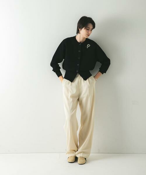 URBAN RESEARCH / アーバンリサーチ カーディガン・ボレロ | ウールカシミヤショルダーパッドカーディガン | 詳細17