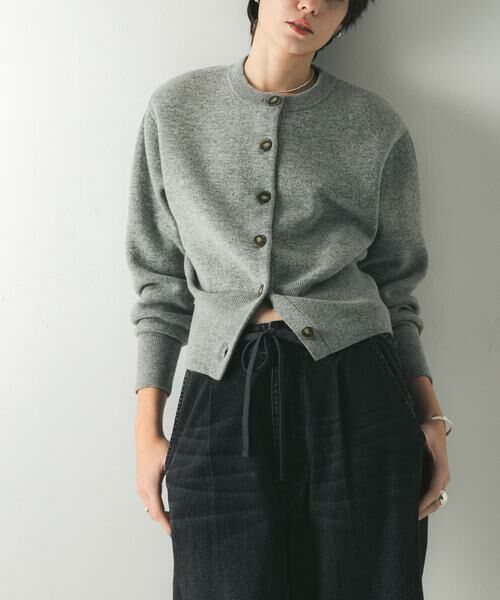 URBAN RESEARCH / アーバンリサーチ カーディガン・ボレロ | ウールカシミヤショルダーパッドカーディガン | 詳細20