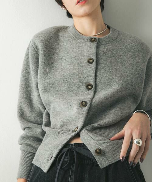 URBAN RESEARCH / アーバンリサーチ カーディガン・ボレロ | ウールカシミヤショルダーパッドカーディガン | 詳細21