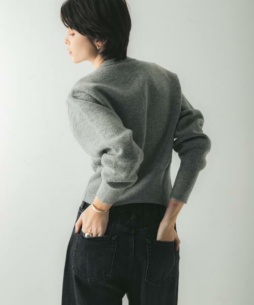 URBAN RESEARCH / アーバンリサーチ カーディガン・ボレロ | ウールカシミヤショルダーパッドカーディガン | 詳細23