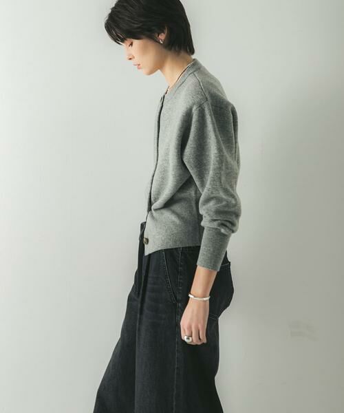 URBAN RESEARCH / アーバンリサーチ カーディガン・ボレロ | ウールカシミヤショルダーパッドカーディガン | 詳細24
