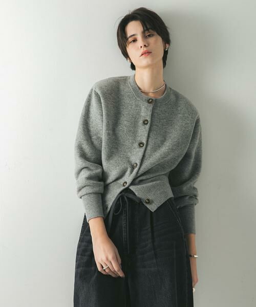 URBAN RESEARCH / アーバンリサーチ カーディガン・ボレロ | ウールカシミヤショルダーパッドカーディガン | 詳細25