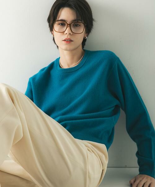 URBAN RESEARCH / アーバンリサーチ ニット・セーター | ウール100 クルーネックソフトニット | 詳細1