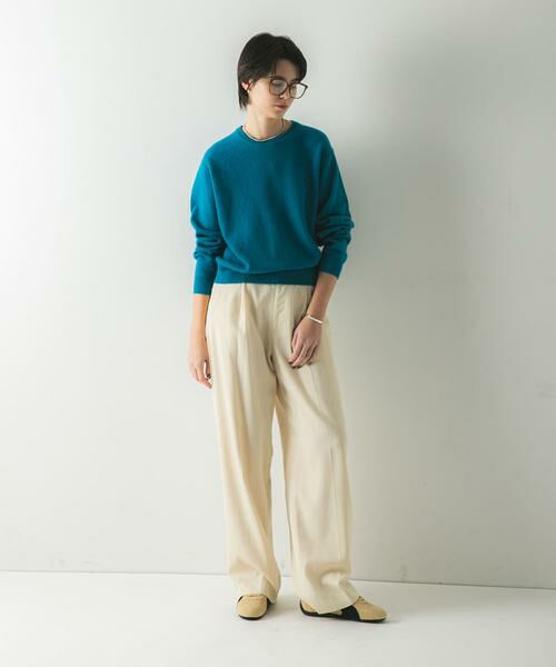 URBAN RESEARCH / アーバンリサーチ ニット・セーター | ウール100 クルーネックソフトニット | 詳細6
