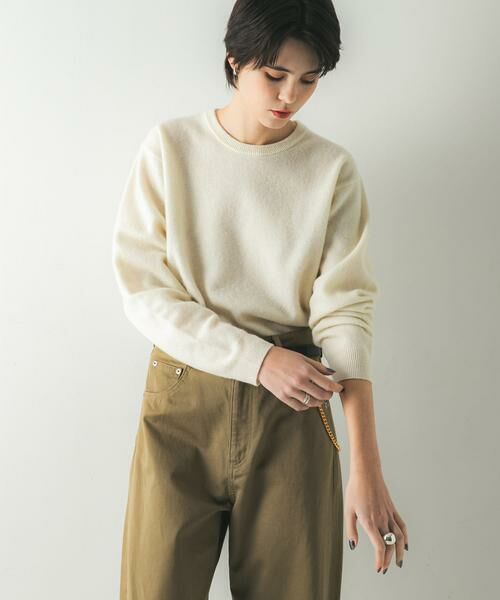 URBAN RESEARCH / アーバンリサーチ ニット・セーター | ウール100 クルーネックソフトニット | 詳細16