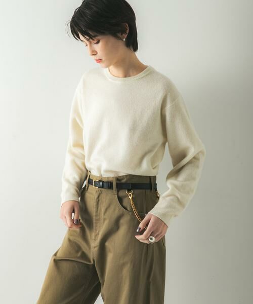 URBAN RESEARCH / アーバンリサーチ ニット・セーター | ウール100 クルーネックソフトニット | 詳細17