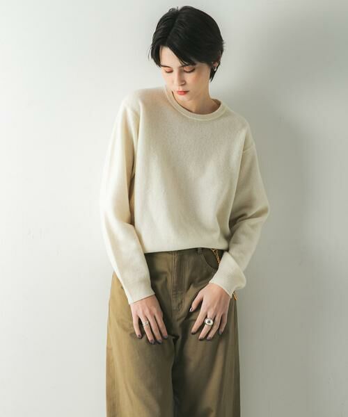 URBAN RESEARCH / アーバンリサーチ ニット・セーター | ウール100 クルーネックソフトニット | 詳細20