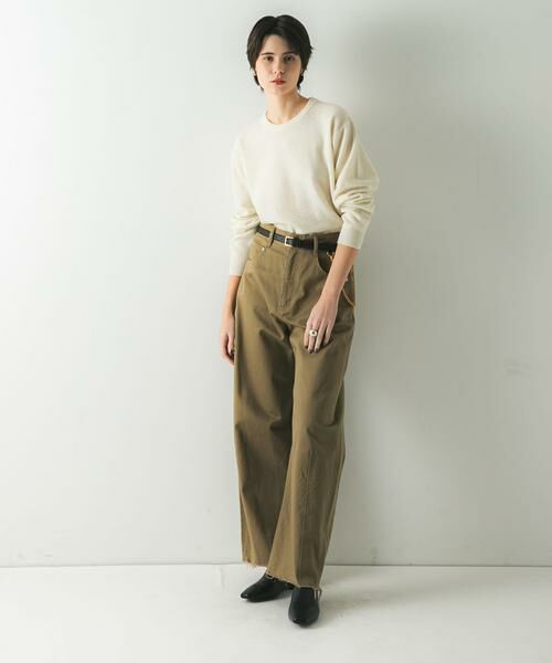 URBAN RESEARCH / アーバンリサーチ ニット・セーター | ウール100 クルーネックソフトニット | 詳細21