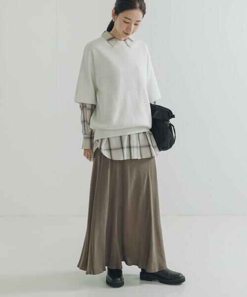 URBAN RESEARCH / アーバンリサーチ ニット・セーター | コットンカシミヤハーフスリーブニット | 詳細4