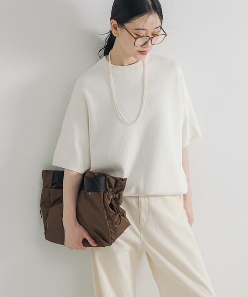 URBAN RESEARCH / アーバンリサーチ ニット・セーター | コットンカシミヤハーフスリーブニット | 詳細5