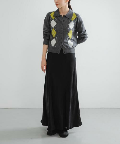 URBAN RESEARCH / アーバンリサーチ ニット・セーター | アーガイルシャツカラーカーディガン | 詳細5