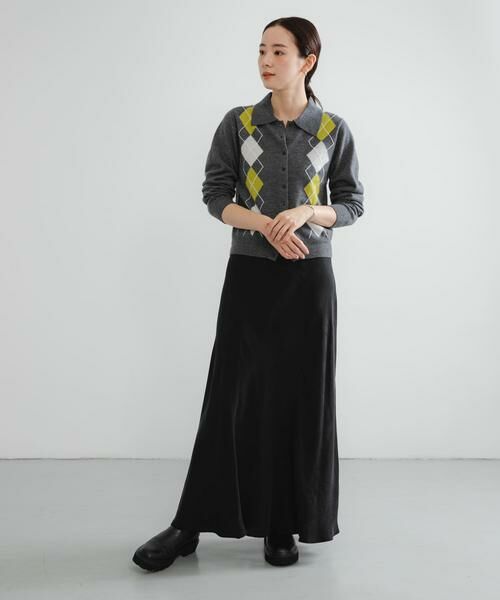 URBAN RESEARCH / アーバンリサーチ ニット・セーター | アーガイルシャツカラーカーディガン | 詳細6