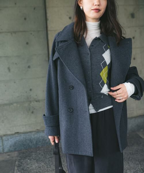 URBAN RESEARCH / アーバンリサーチ ニット・セーター | アーガイルシャツカラーカーディガン | 詳細7